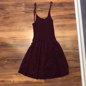 maroon dress